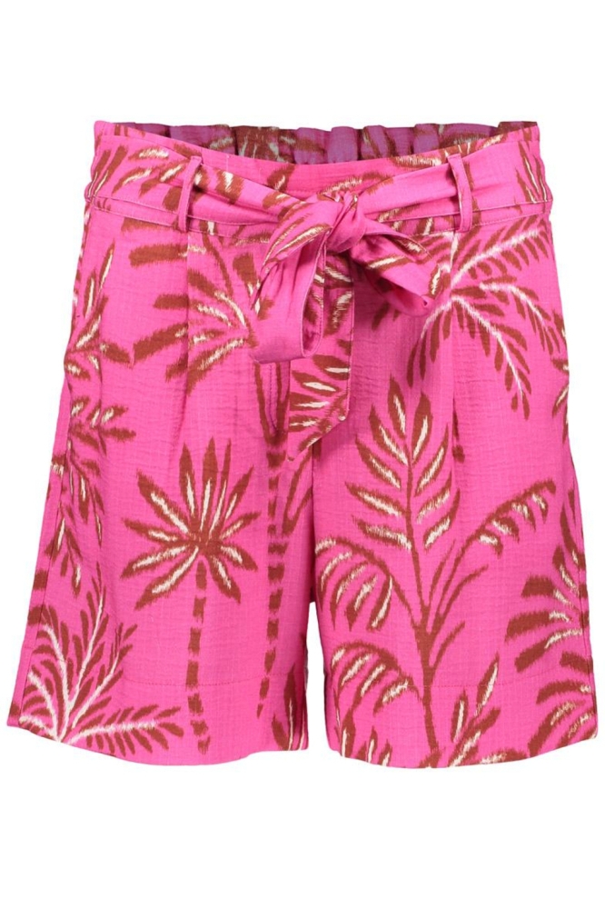 SHORTS MET ALLOVER PATROON 51411 20 FUCHSIA/OFF WHITE